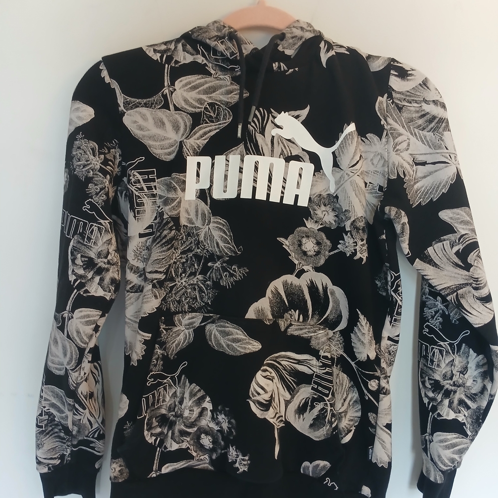 PUMA Black Floral Sweater